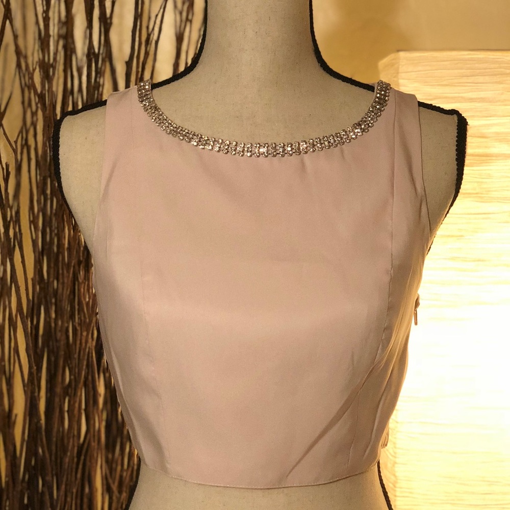 Pink Jeweled Crop Top 🎀
